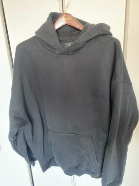 Concept Global Men's Oversized Black Pullover Hoodie Sweatshirt XL
